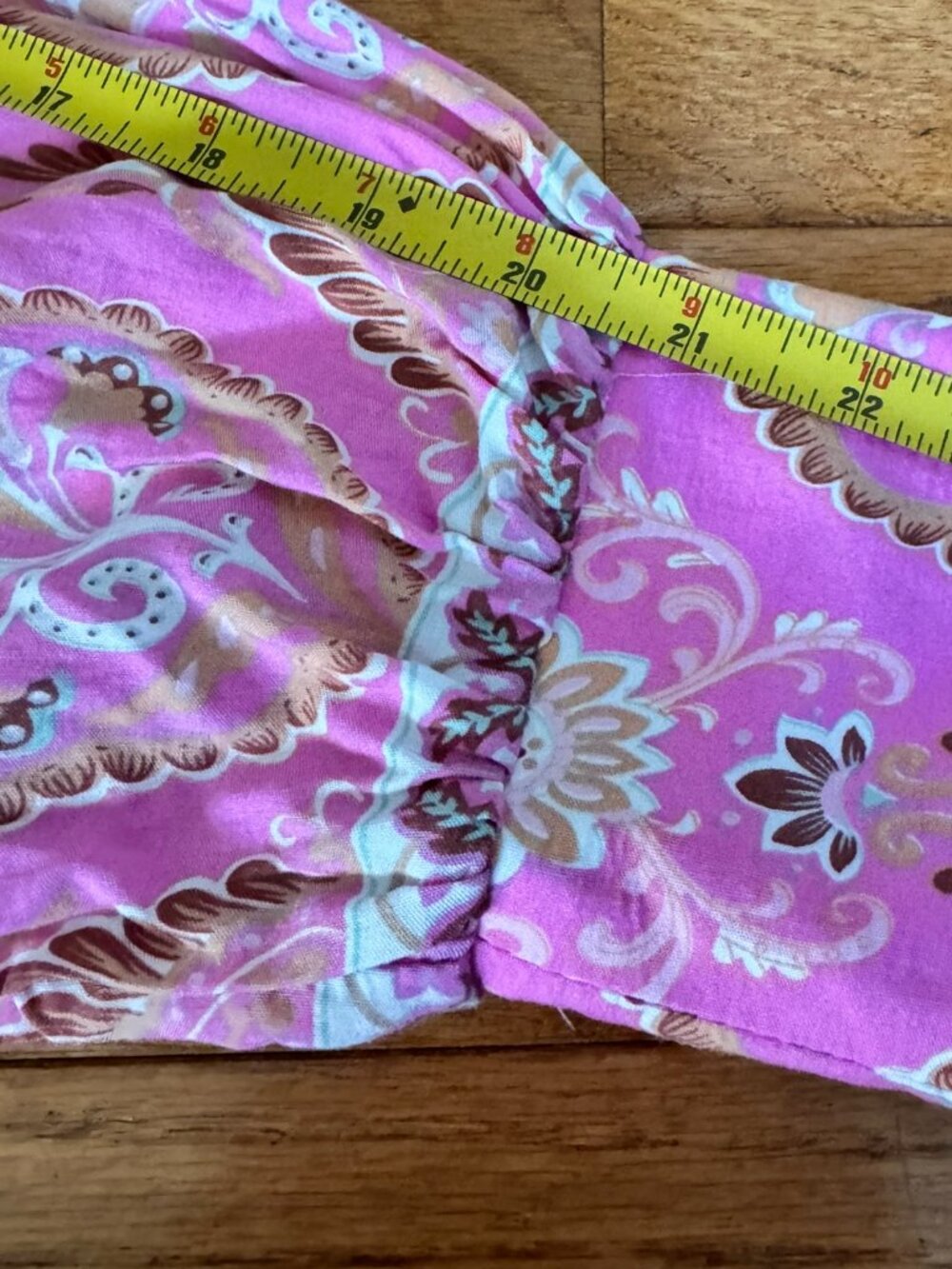 Pink Lily Pink Paisley Boho Blouson Mini Dress • Raglan Sleeve • M - Picture 10 of 10